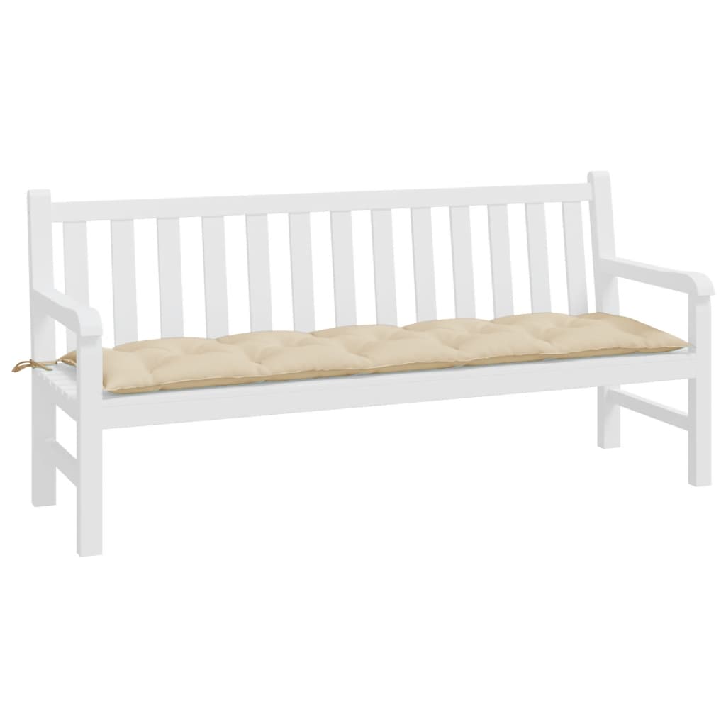 hynde til havebænk 180x50x7 cm oxfordstof beige