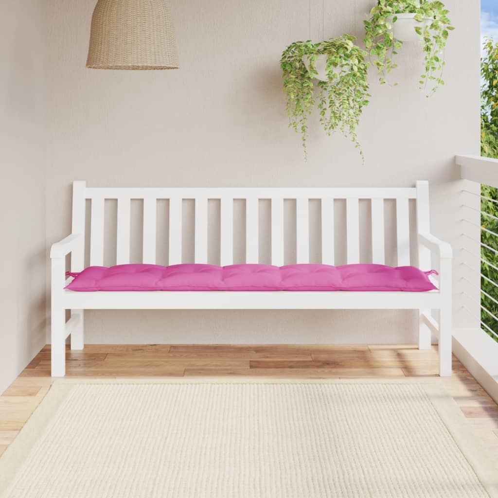 hynde til havebænk 180x50x7 cm oxfordstof pink