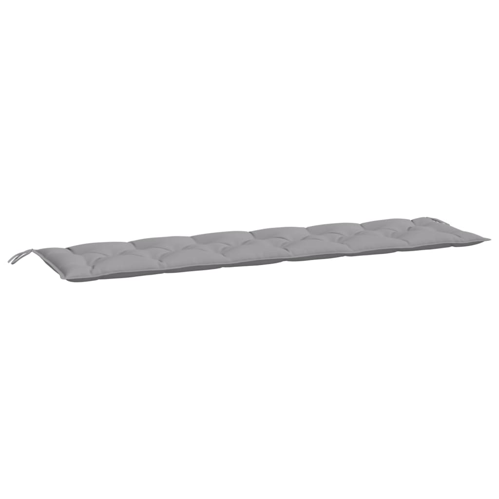 hynde til havebænk 200x50x7 cm stof grå