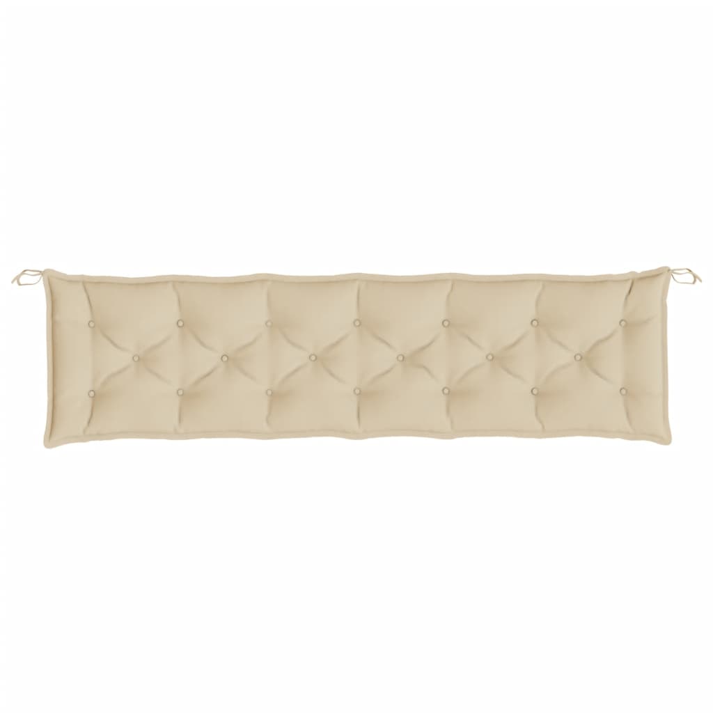 hynde til havebænk 200x50x7 cm oxfordstof beige