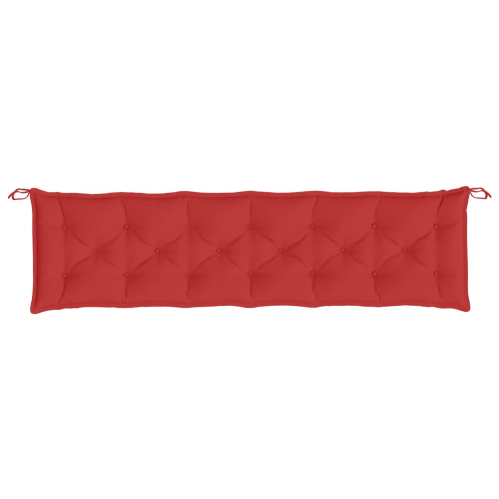 hynde til havebænk 200x50x7 cm oxfordstof rød