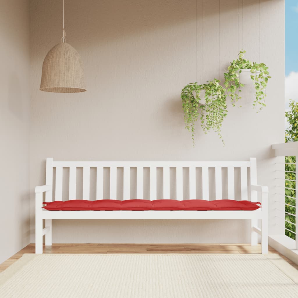 hynde til havebænk 200x50x7 cm oxfordstof rød
