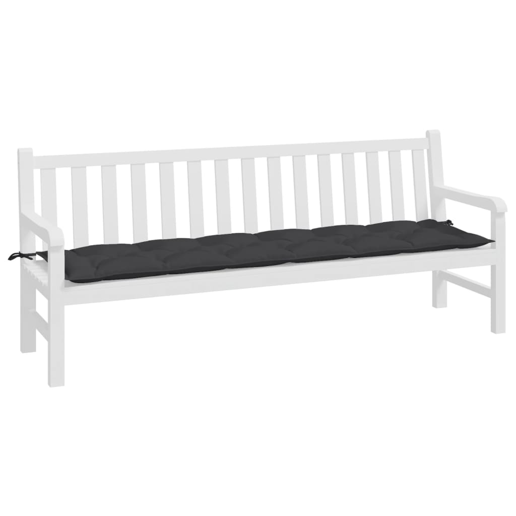 hynde til havebænk 200x50x7 cm oxfordstof sort