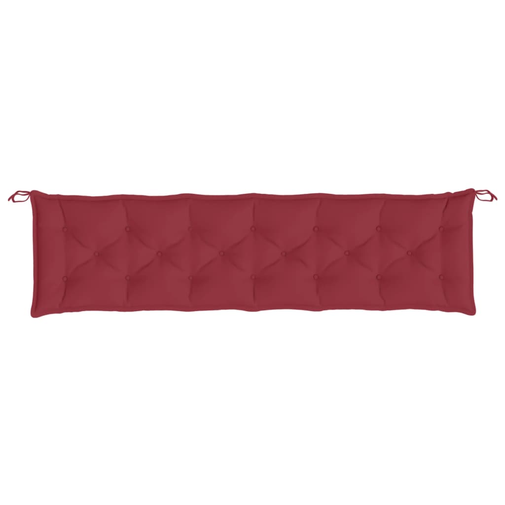 hynde til havebænk 200x50x7 cm oxfordstof vinrød