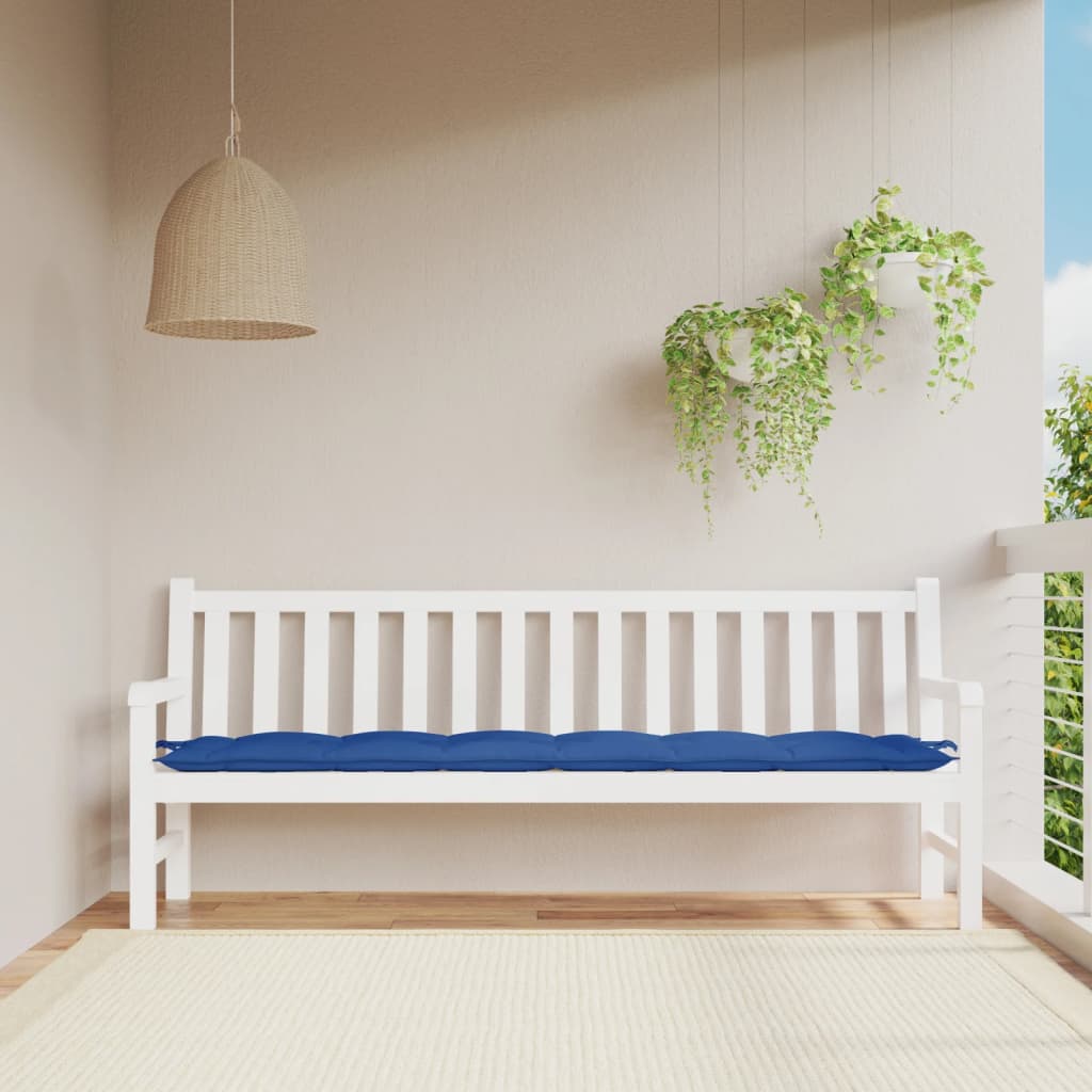 hynde til havebænk 200x50x7 cm oxfordstof kongeblå