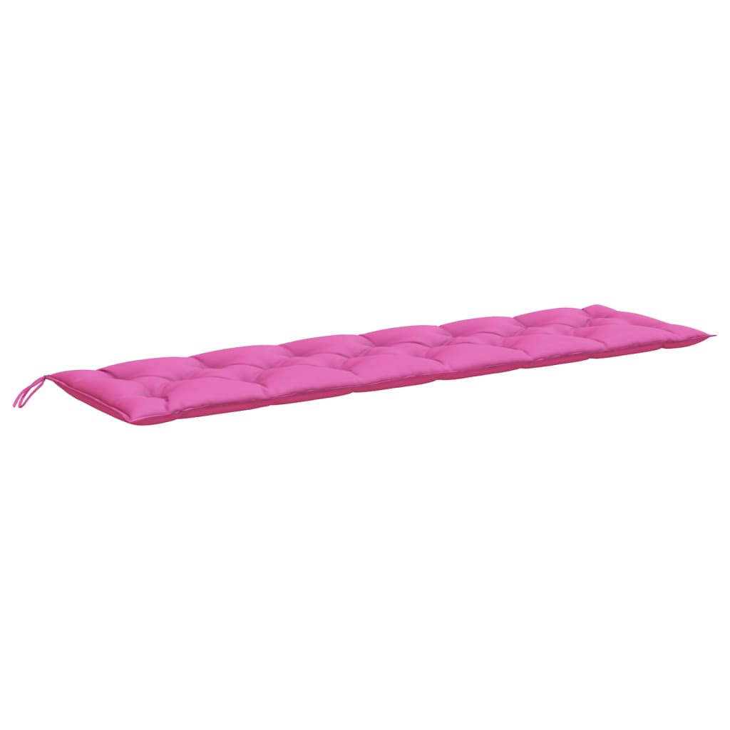 hynde til havebænk 200x50x7 cm stof pink