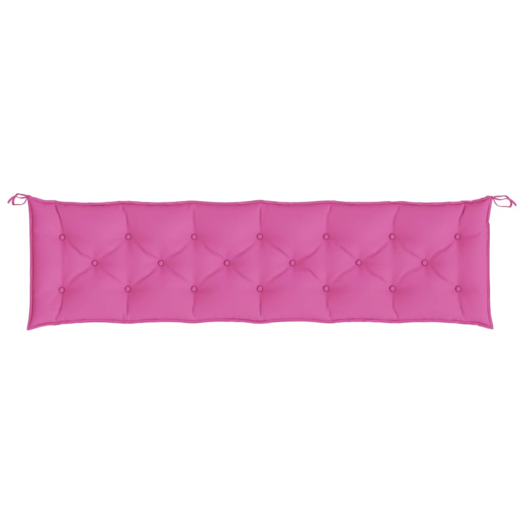 hynde til havebænk 200x50x7 cm stof pink