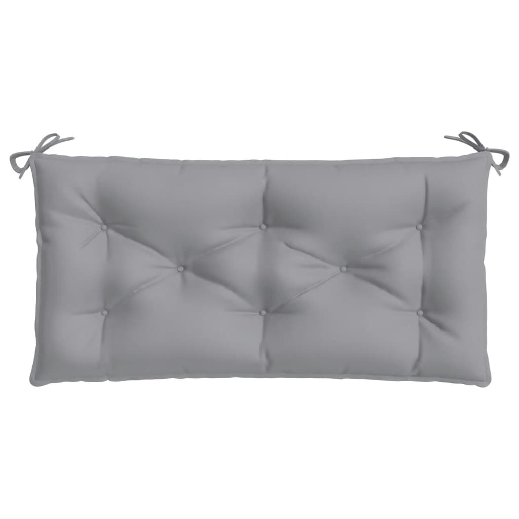 hynder til havebænk 2 stk. 100x50x7 cm oxfordstof grå