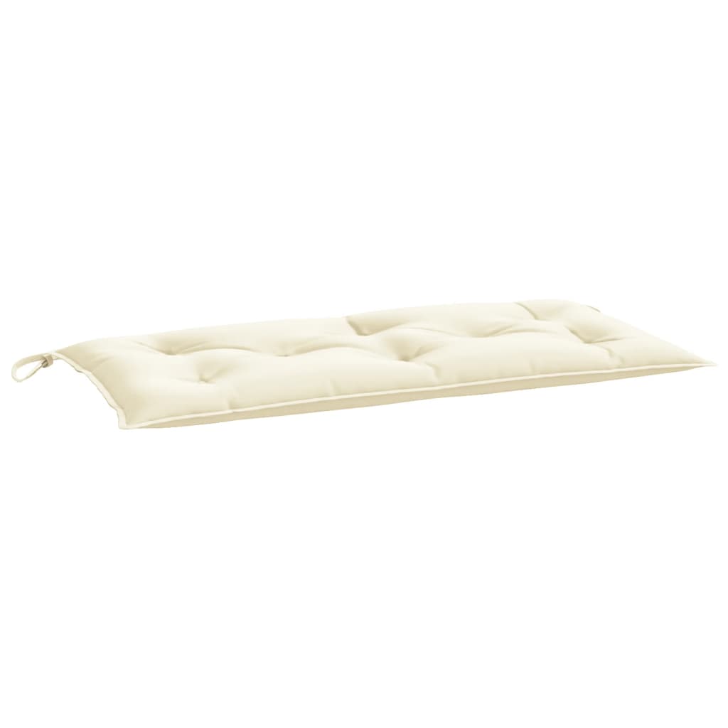 hynder til havebænk 2 stk. 100x50x7 cm oxfordstof cremefarvet