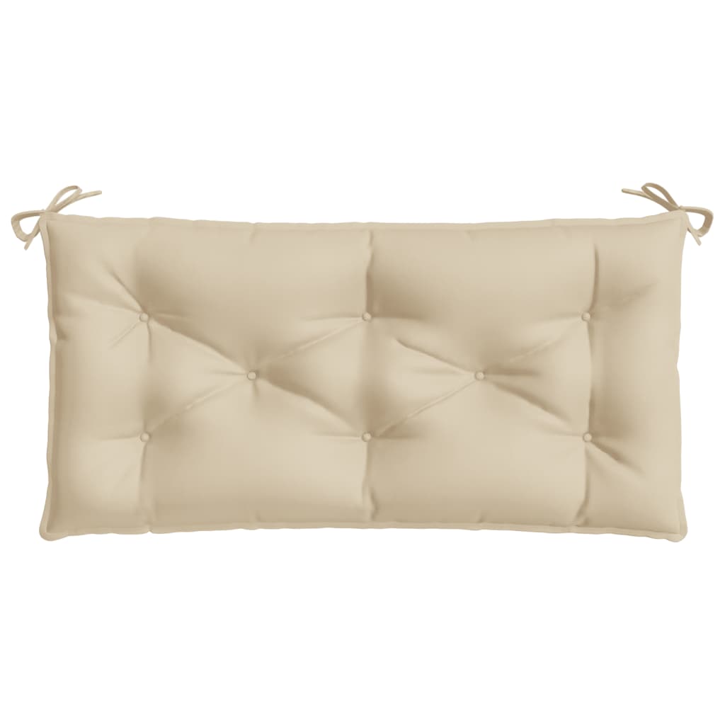 hynder til havebænk 2 stk. 100x50x7 cm oxfordstof beige