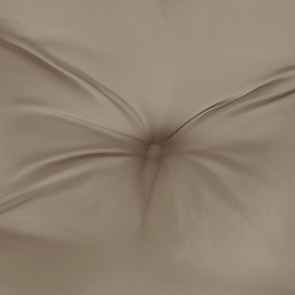 hynder til havebænk 2 stk. 100x50x7 cm oxfordstof gråbrun