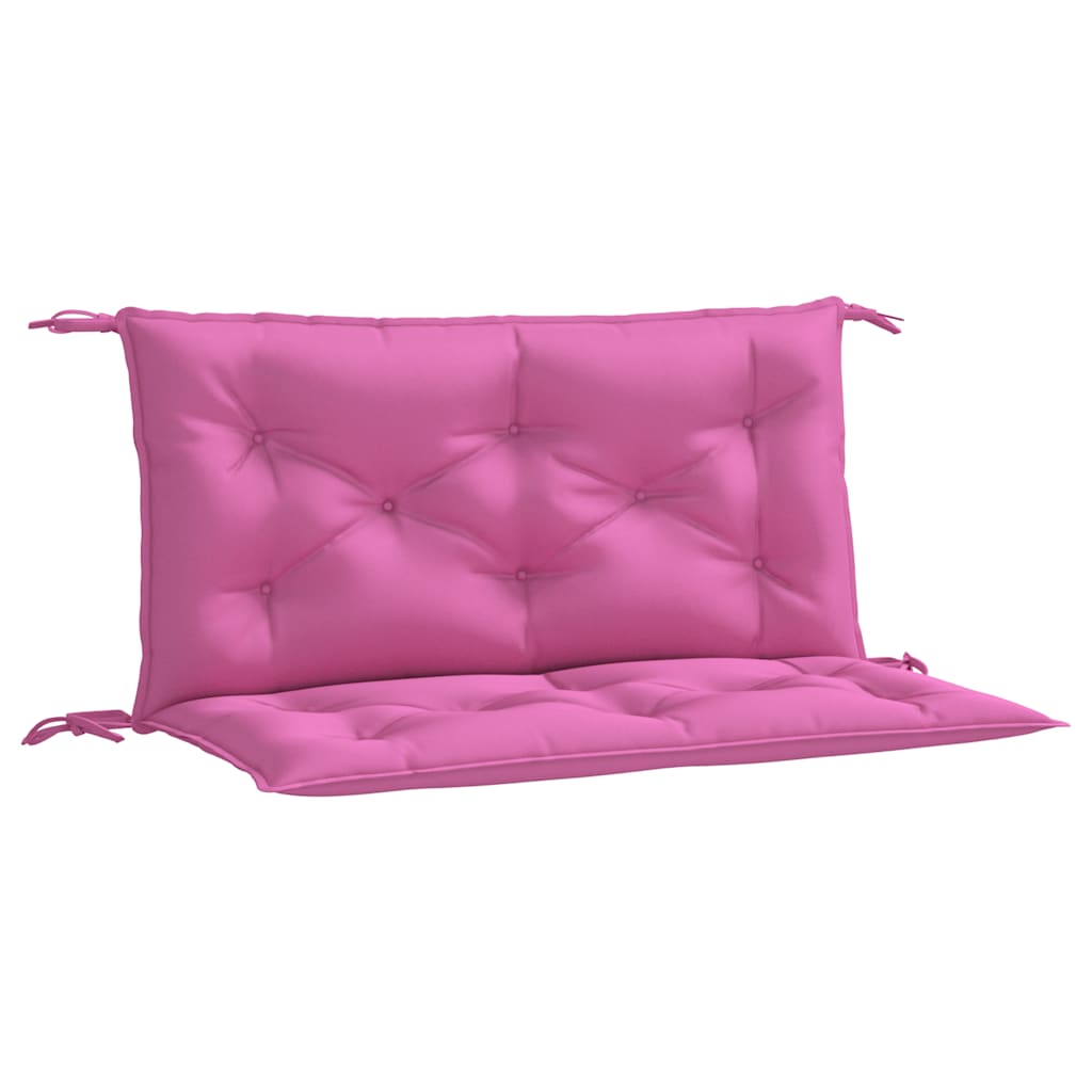 hynder til havebænk 2 stk. 2 stk. 100x50x7 cm stof pink