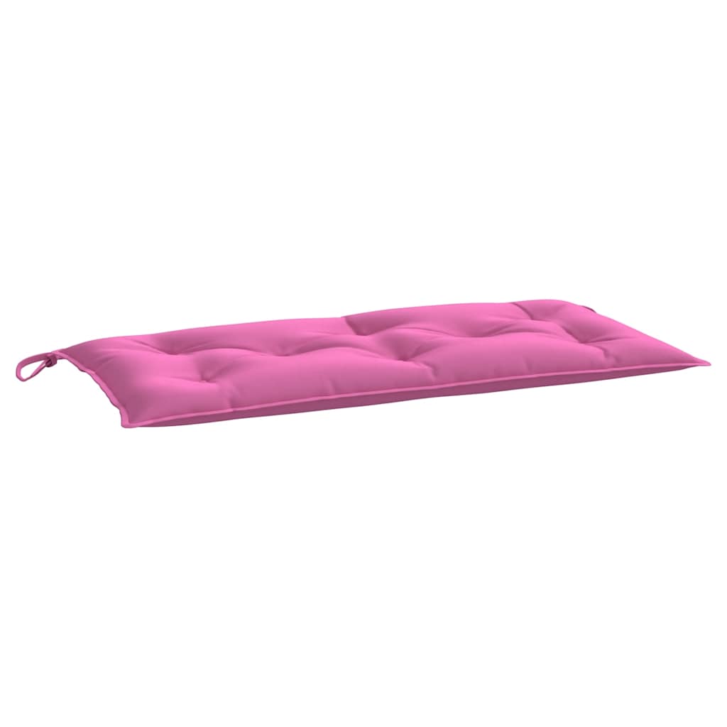 hynder til havebænk 2 stk. 2 stk. 100x50x7 cm stof pink