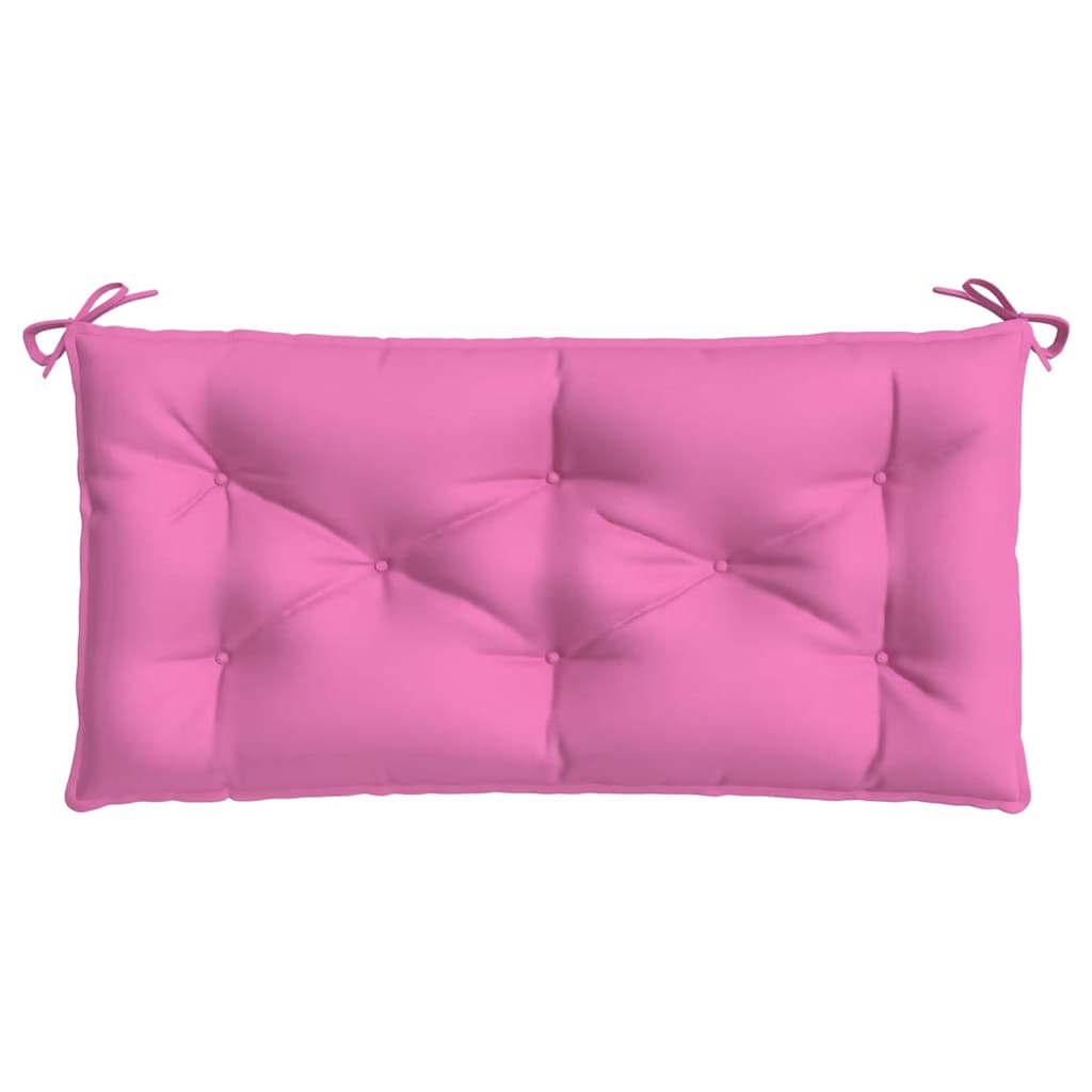 hynder til havebænk 2 stk. 2 stk. 100x50x7 cm stof pink