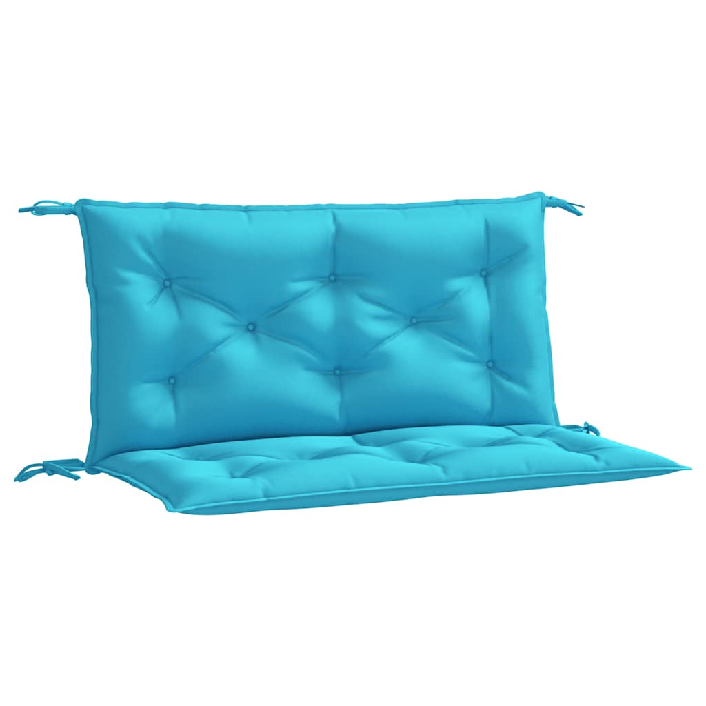 hynder til havebænk 2 stk. 2 stk. 100x50x7 cm stof turkis