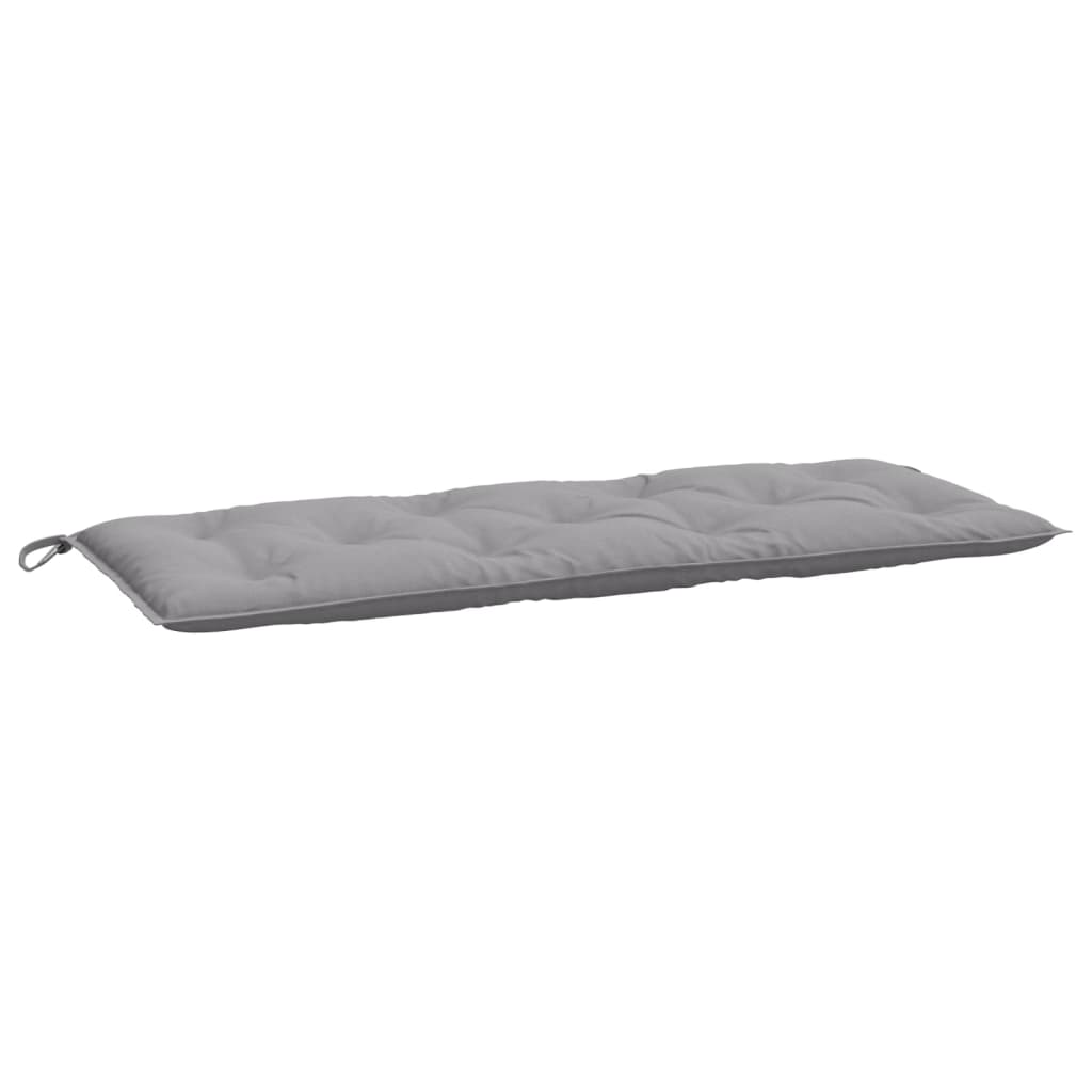 hynder til havebænk 2 stk. 120x50x7 cm oxfordstof grå