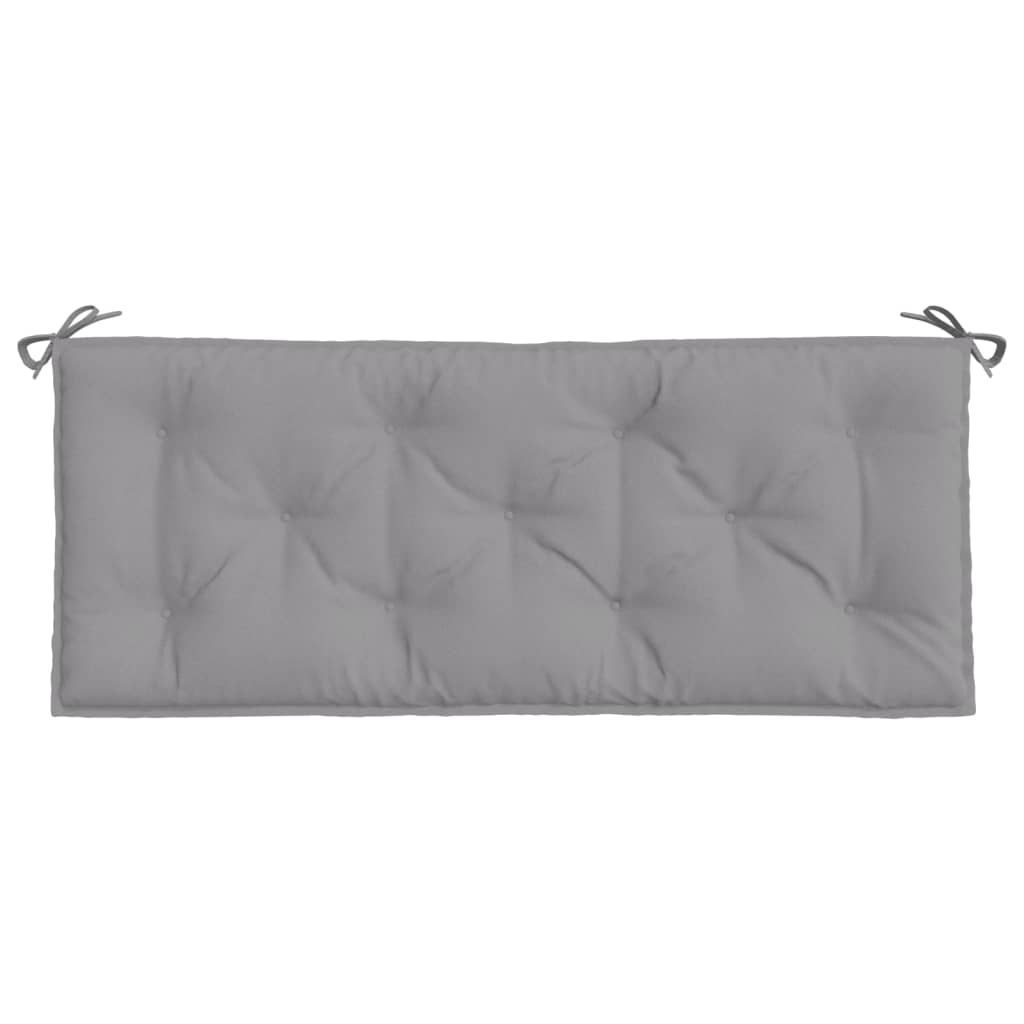 hynder til havebænk 2 stk. 120x50x7 cm oxfordstof grå