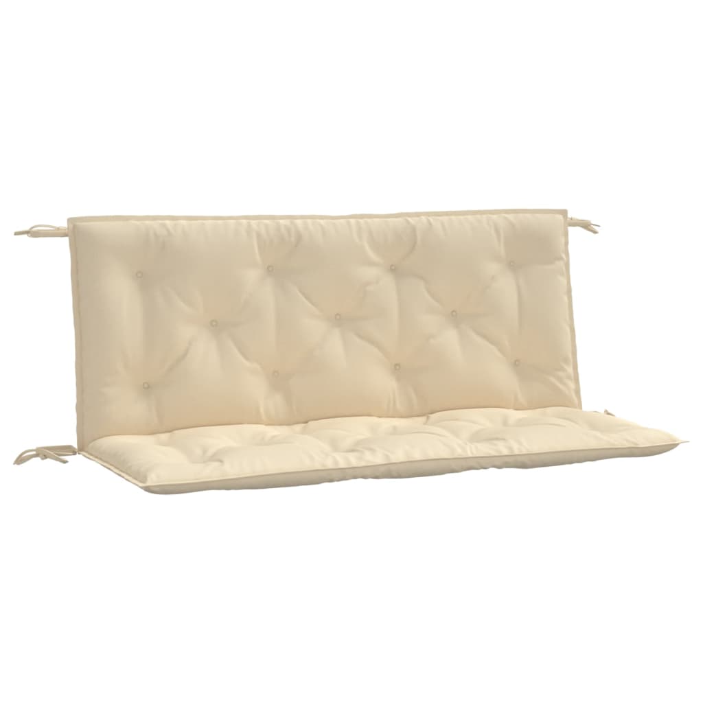 hynder til havebænk 2 stk. 120x50x7 cm oxfordstof beige