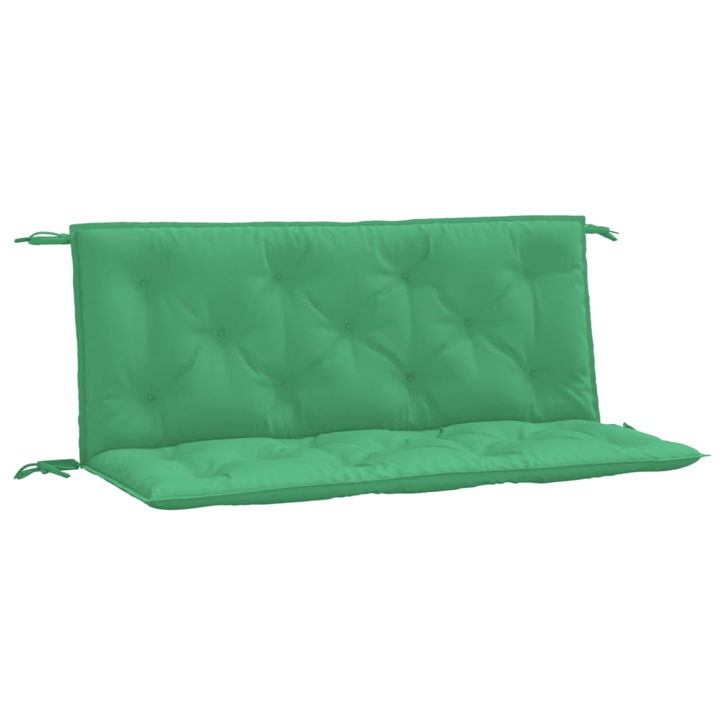 hynder til havebænk 2 stk. 120x50x7 cm oxfordstof grøn