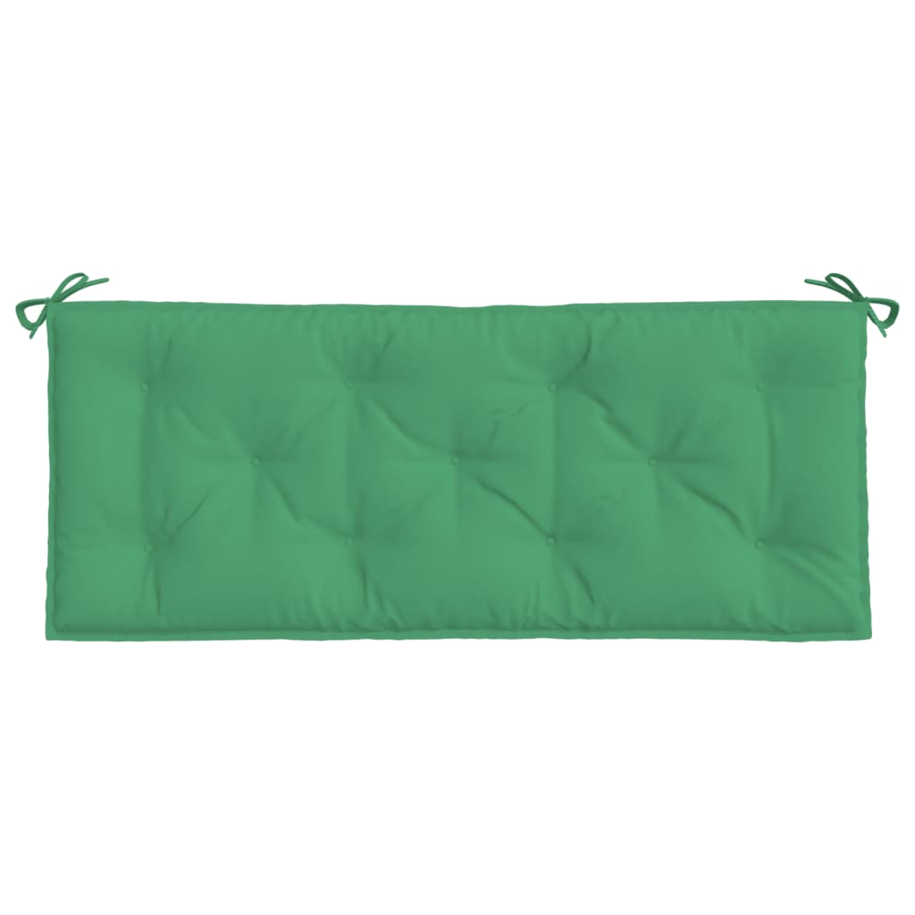 hynder til havebænk 2 stk. 120x50x7 cm oxfordstof grøn