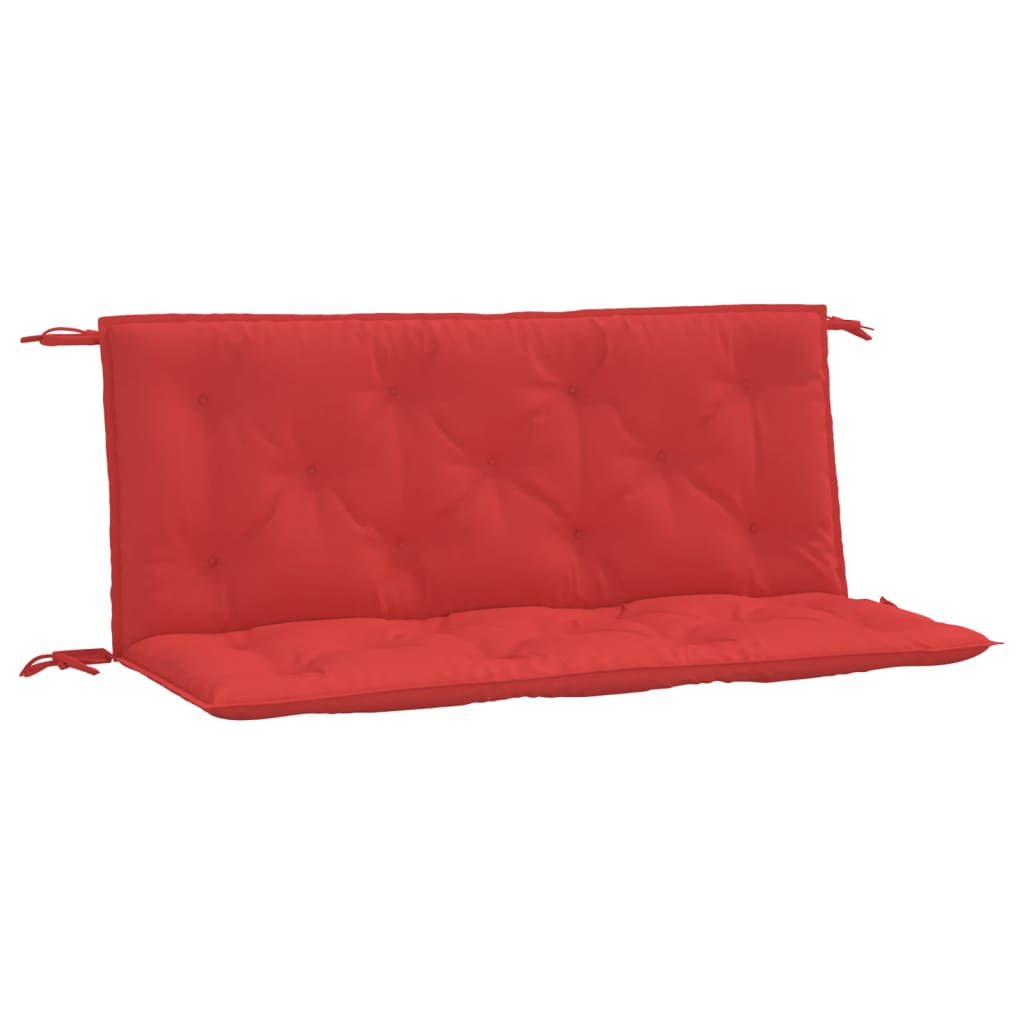 hynder til havebænk 2 stk. 120x50x7 cm oxfordstof rød