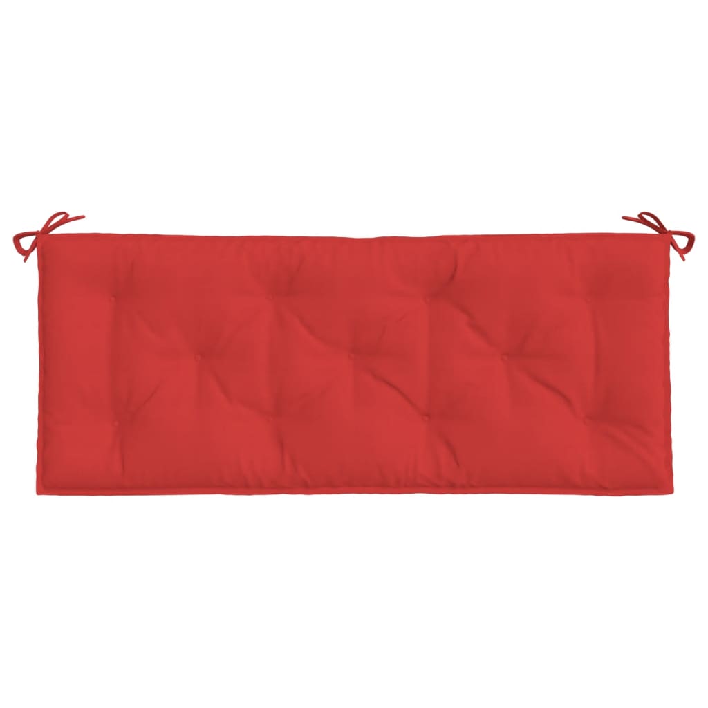 hynder til havebænk 2 stk. 120x50x7 cm oxfordstof rød