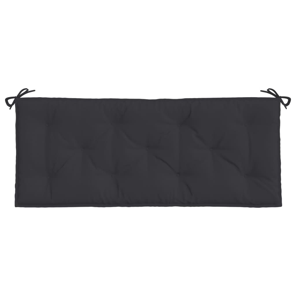 hynder til havebænk 2 stk. 120x50x7 cm oxfordstof sort