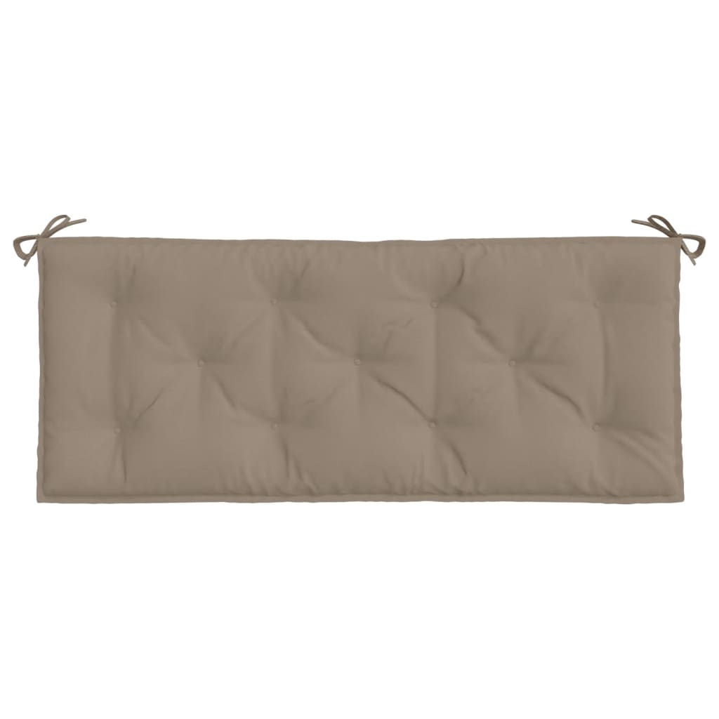hynder til havebænk 2 stk. 120x50x7 cm oxfordstof gråbrun