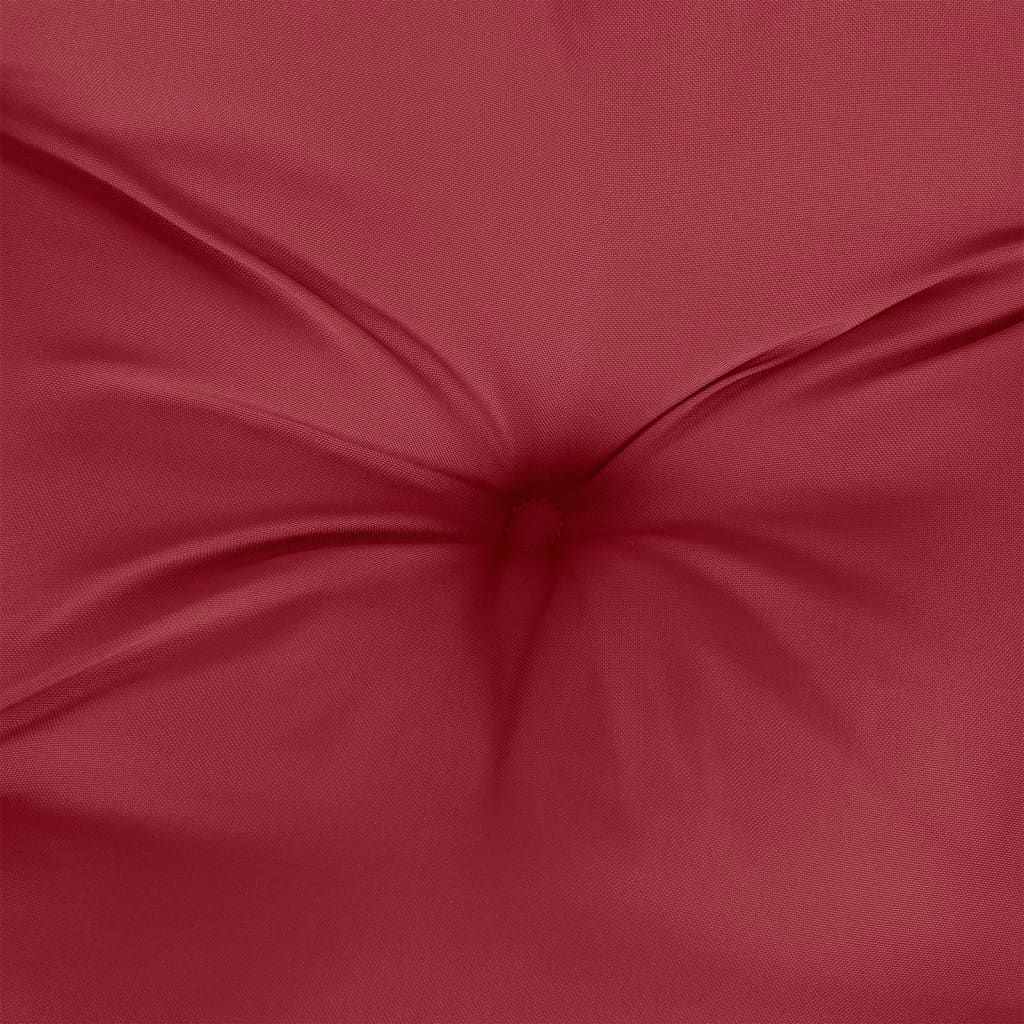 hynder til havebænk 2 stk. 120x50x7 cm oxfordstof vinrød