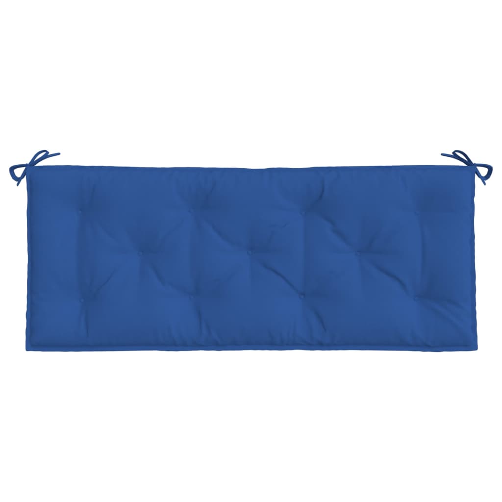 hynder til havebænk 2 stk. 120x50x7 cm oxfordstof blå