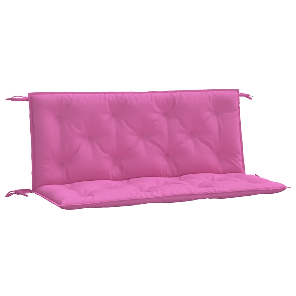 hynder til havebænk 2 stk. 2 stk. 120x50x7 cm stof pink