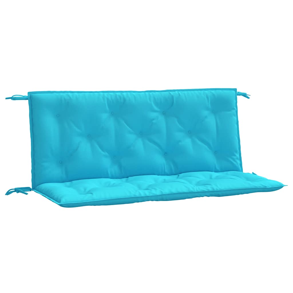 hynder til havebænk 2 stk. 2 stk. 120x50x7 cm stof turkis