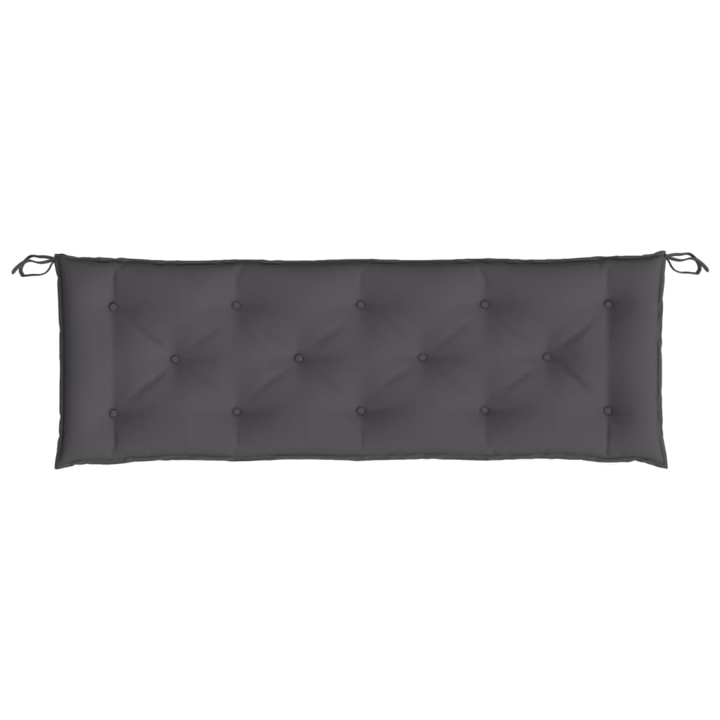 hynder til havebænk 2 stk. 150x50x7 cm oxfordstof antracitgrå