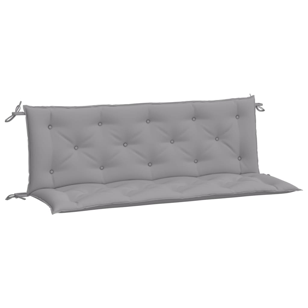 hynder til havebænk 2 stk. 150x50x7 cm oxfordstof grå