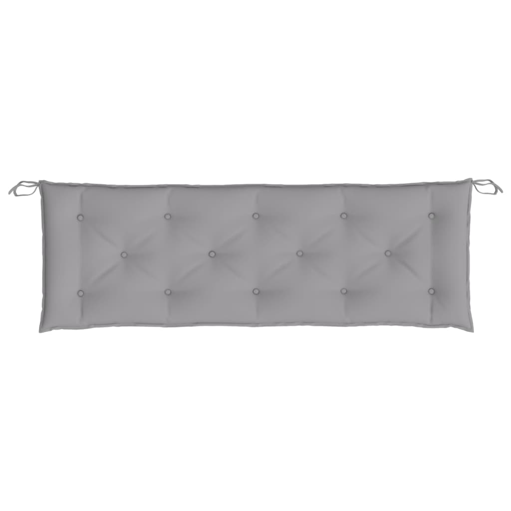 hynder til havebænk 2 stk. 150x50x7 cm oxfordstof grå