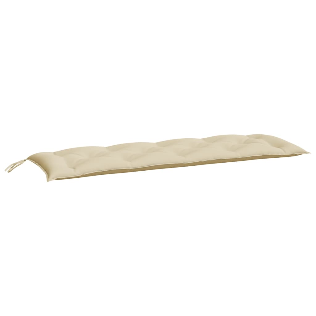 hynder til havebænk 2 stk. 150x50x7 cm oxfordstof beige