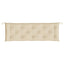 hynder til havebænk 2 stk. 150x50x7 cm oxfordstof beige