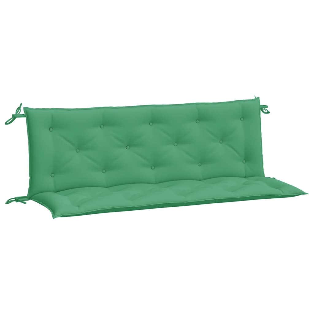 hynder til havebænk 2 stk. 150x50x7 cm oxfordstof grøn
