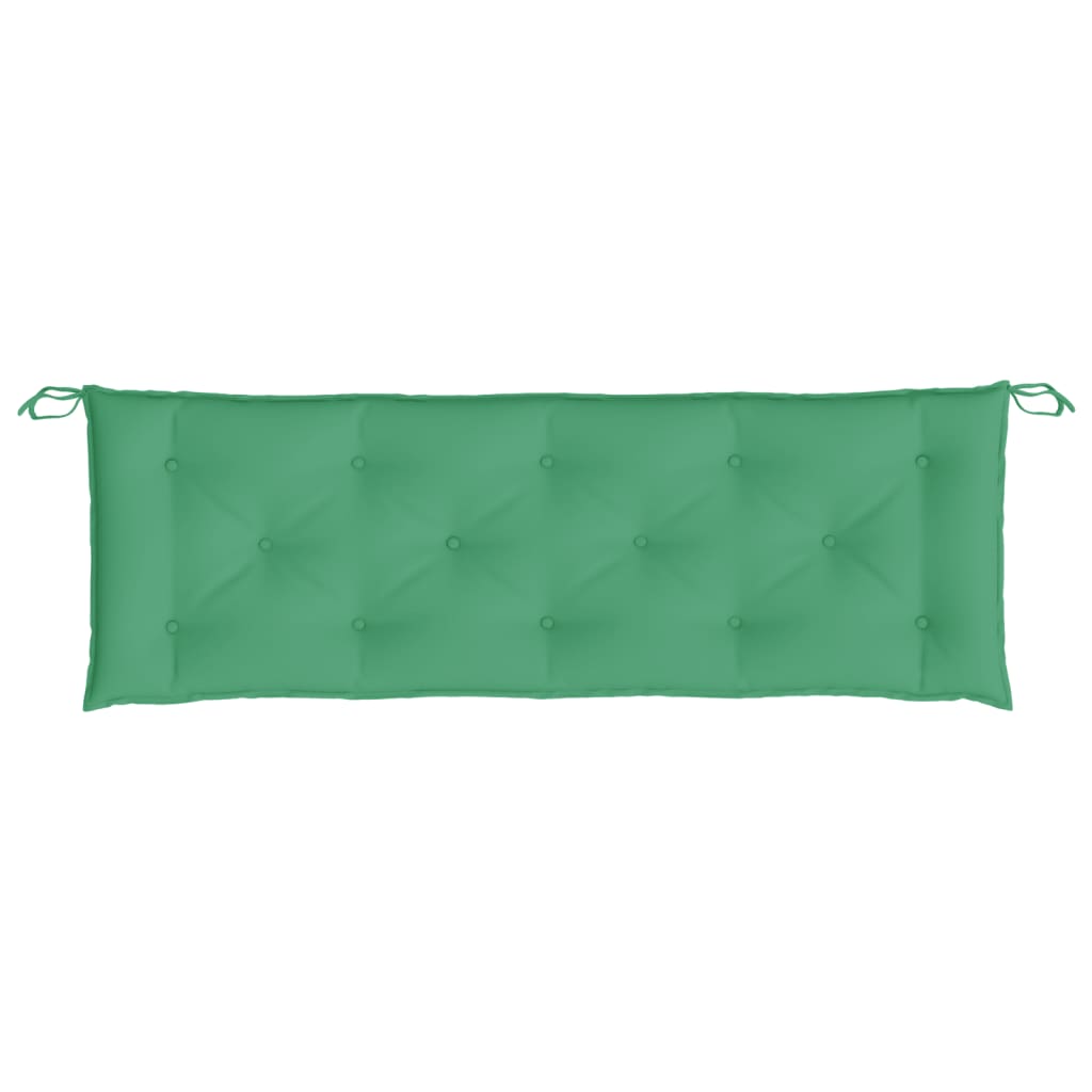 hynder til havebænk 2 stk. 150x50x7 cm oxfordstof grøn