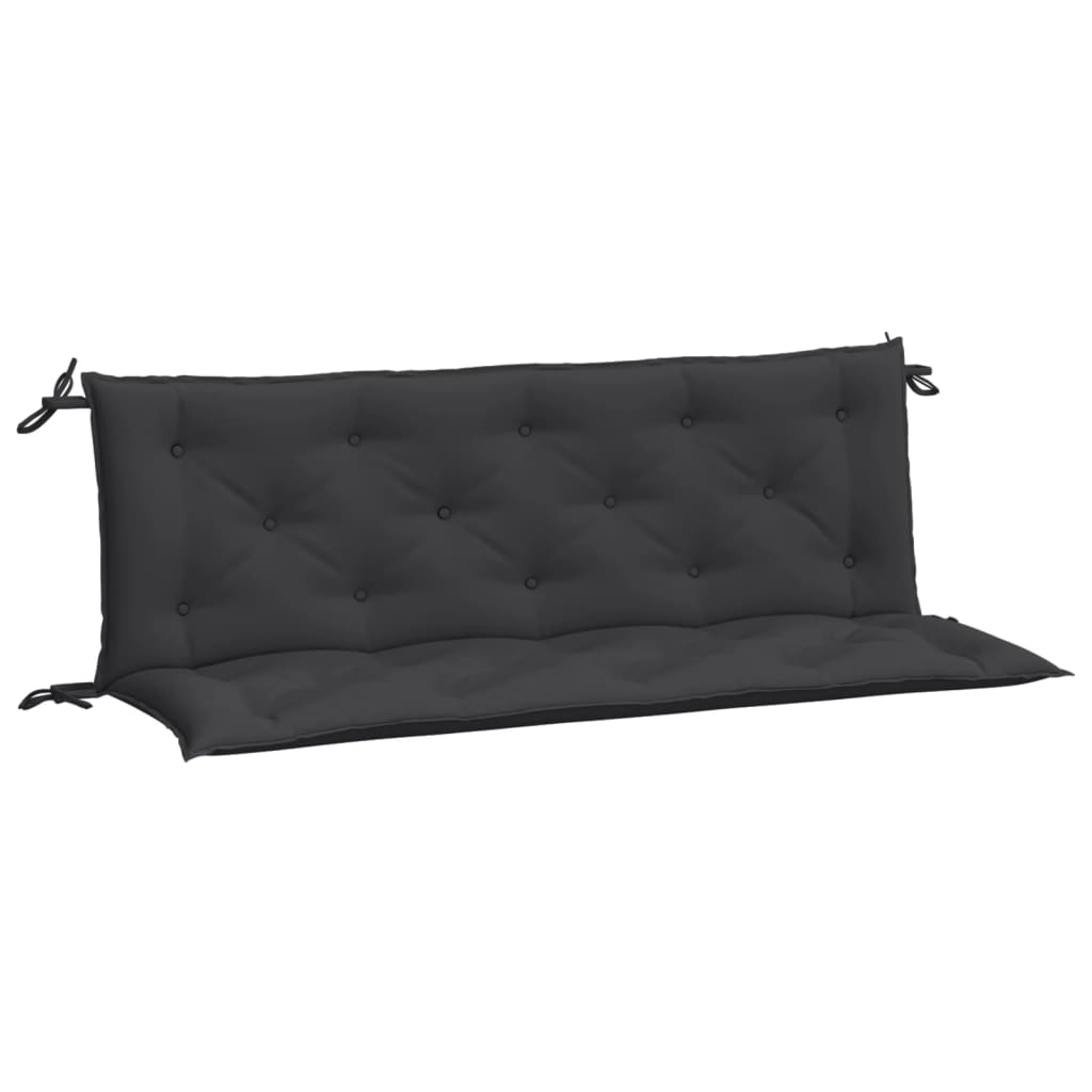 hynder til havebænk 2 stk. 150x50x7 cm oxfordstof sort