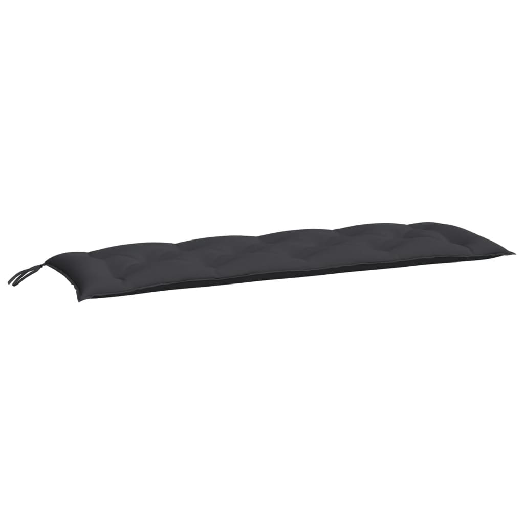 hynder til havebænk 2 stk. 150x50x7 cm oxfordstof sort