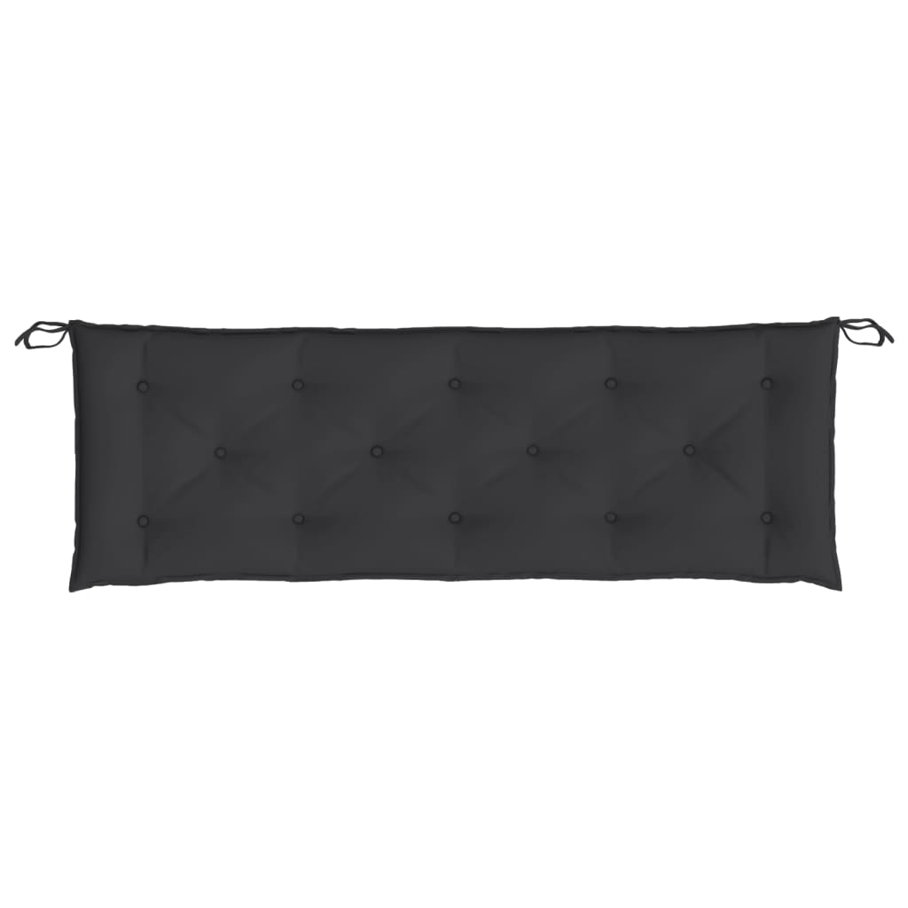 hynder til havebænk 2 stk. 150x50x7 cm oxfordstof sort