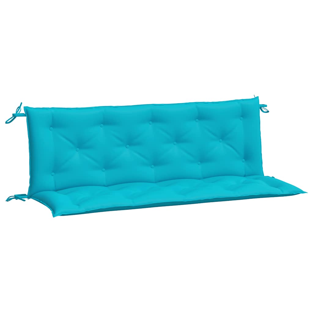 hynder til havebænk 2 stk. 2 stk. 150x50x7 cm stof turkis