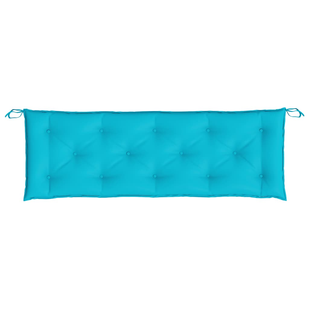 hynder til havebænk 2 stk. 2 stk. 150x50x7 cm stof turkis