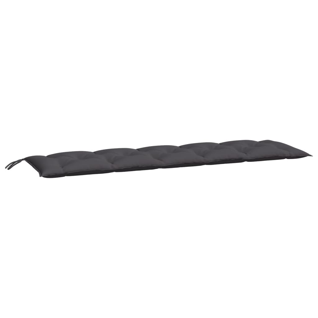hynder til havebænk 2 stk. 180x50x7 cm oxfordstof antracitgrå