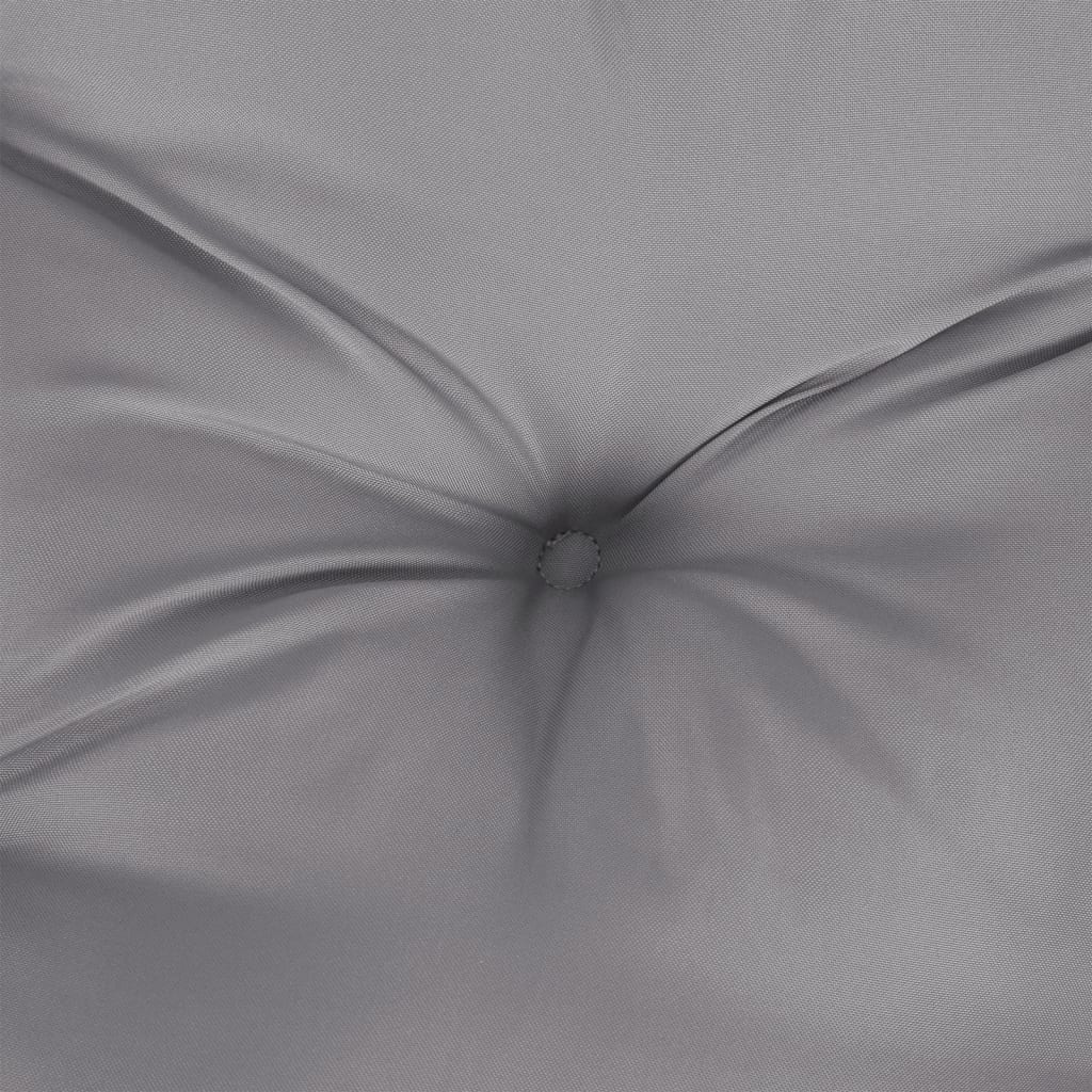 hynder til havebænk 2 stk. 180x50x7 cm oxfordstof grå