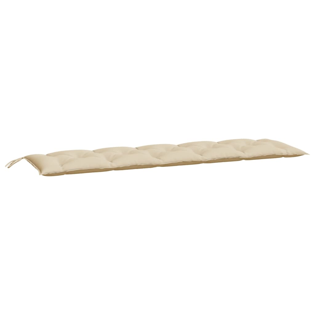 hynder til havebænk 2 stk. 180x50x7 cm oxfordstof beige