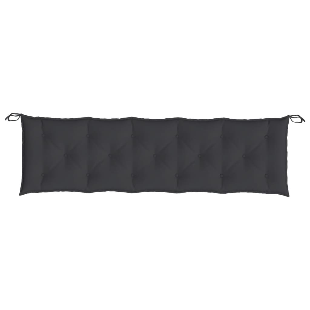 hynder til havebænk 2 stk. 180x50x7 cm oxfordstof sort