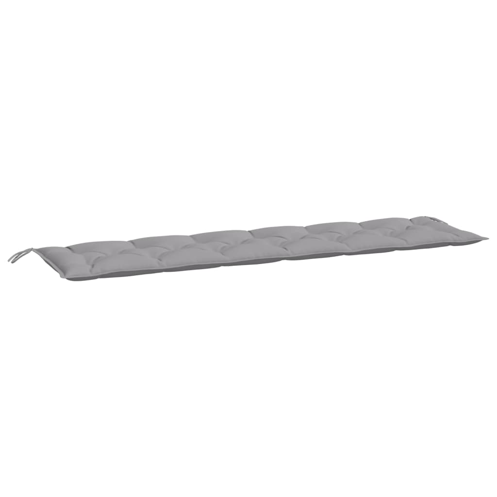hynder til havebænk 2 stk. 200x50x7 cm oxfordstof grå
