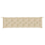 hynder til havebænk 2 stk. 200x50x7 cm oxfordstof beige